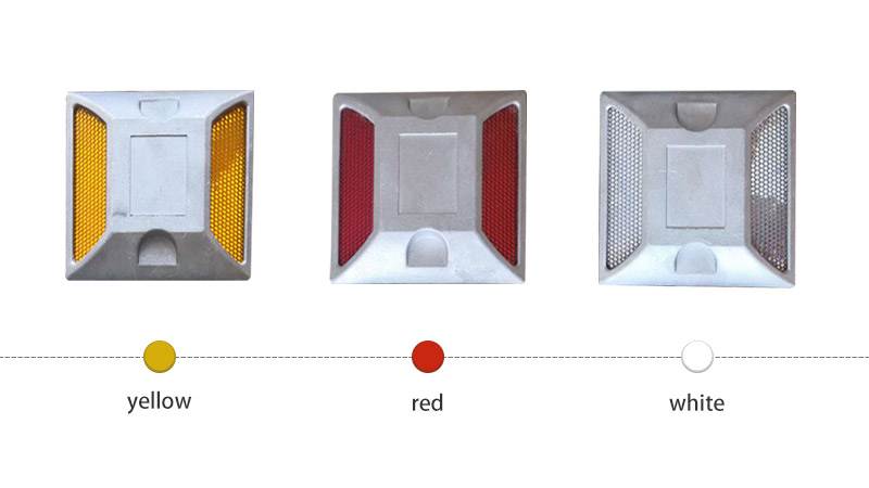Aluminum Reflective Road Stud Reflectors Colors